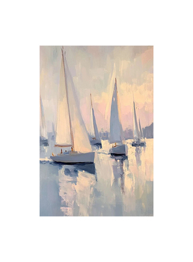 可班艺术手绘油画唯美风景装饰画