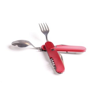 拆分式 旅行餐具户外6野营多用途叉合组合可折叠开瓶器1更刀便携