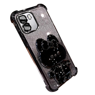 适用OPPOa6i+手机壳A6S新品网红高颜值opopA6I+可爱补妆镜支架PLT120防摔软壳popoa6S全包镜头膜A6i+保护套女