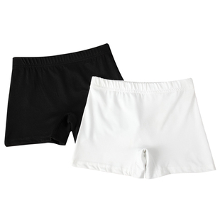 开学纯棉儿童舞蹈短裤黑白色防走光练功裤女童平角内裤保险安全裤