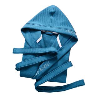 酒店浴袍男纯棉睡袍女春秋冬季游泳情侣晨袍长款浴衣带帽成人吸水