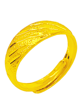 越南沙金戒指男士正品24k黄金