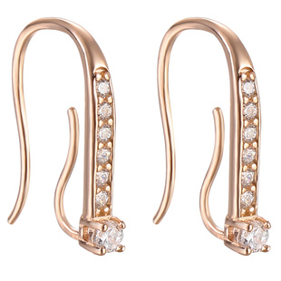 925银万能耳钩女翡翠耳扣耳环配件平安扣空托耳圈diy手工饰品挂件