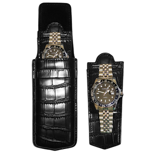 真皮旅行表盒高档手表收纳盒单个男女便携式手表包随身保护腕表袋