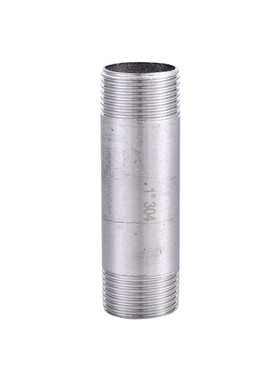 304不锈钢双外丝接头100MM