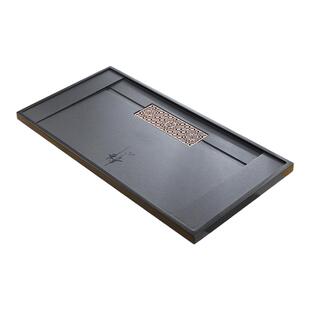 天然乌金石茶盘单盘家用简约茶具客厅整块高档石头茶海茶台盘托盘