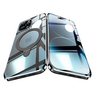 17高级感iphone16promax苹果15支架17磁吸无线充防偷窥全包手机壳14plus双面镜头保护防摔散热车载男女适用