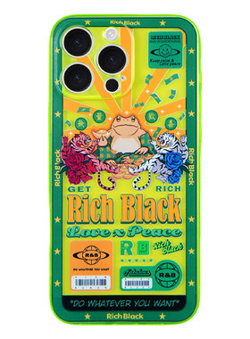 RichBlack好运发财蛙手机壳