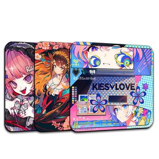 电竞鼠标垫fps游戏专用超大键盘垫虎符CS桌垫细面锁边定制滑鼠垫