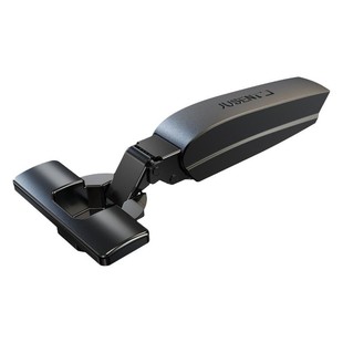 Jusen炬森黑鲸液压缓冲铰链一字式全阻尼三段力衣橱柜门弹簧合页