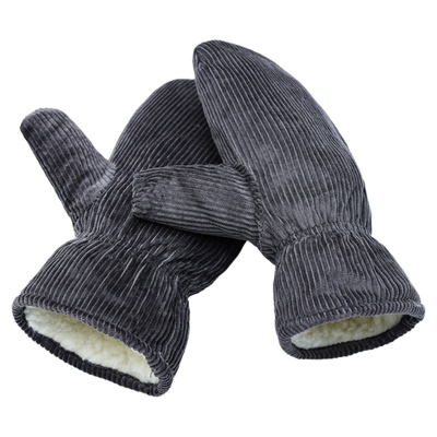 冬季保暖手套男女加绒加厚手套骑车防风滑雪连指毛口棉闷子棉手套