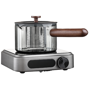 电陶炉煮茶壶套装高硼硅玻璃加厚侧把壶耐高温煮茶器围炉小型家用