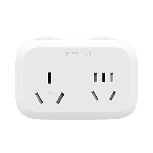 公牛空调专用插座转换器16安转16安和10安一转二扩展大孔功率插头