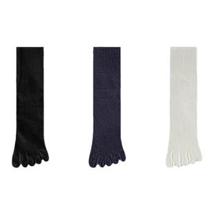 五指袜子男士中筒袜棉袜春秋款防臭吸汗男生运动长筒袜冬季分趾袜