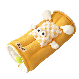 宠物隧道保暖玩乐 内置逗猫球宠物玩耍休憩 加厚保暖钻洞互动玩具