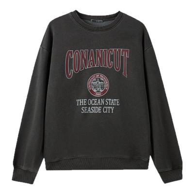 SPAO春季新品印花圆领卫衣