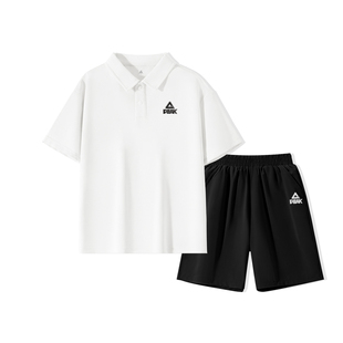 匹克童装男童套装2026新款夏季儿童短袖polo训练服中大童运动两件