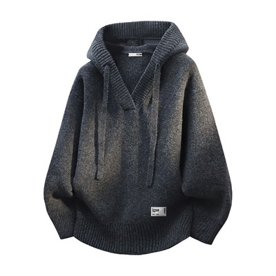 itizzue秋冬季连帽针织衫毛衣