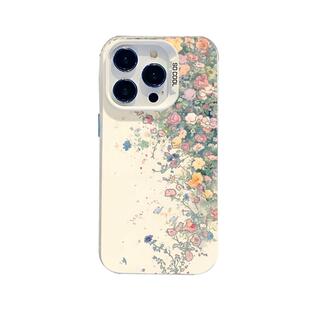 适用苹果17promax春天花朵手机壳ins风iPhone16高级感15pm超好看12小众13mini镭射14女款x保护xr套xs/8plus/7