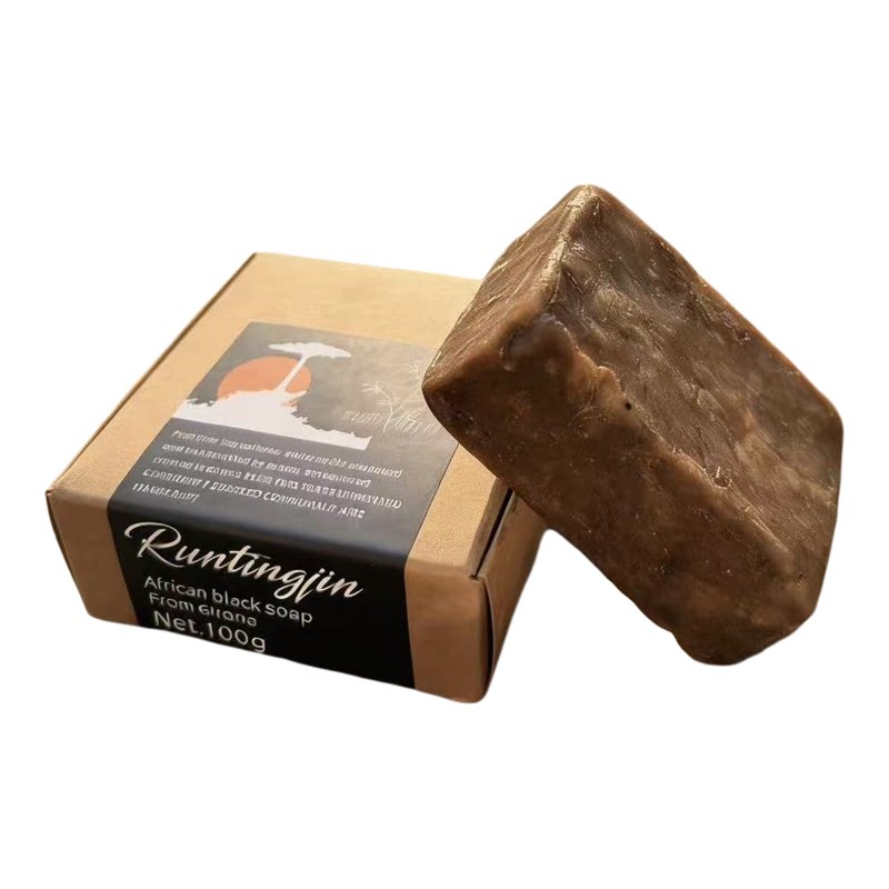 African black soap 非洲黑皂洁面沐浴清洁手工皂草本皂洗发皂