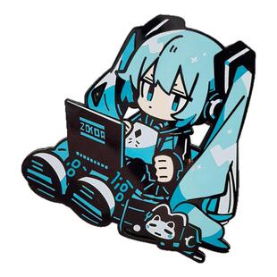 初音卡通未来金属胸针冰箱贴两用二次元书包装饰可爱徽章pins
