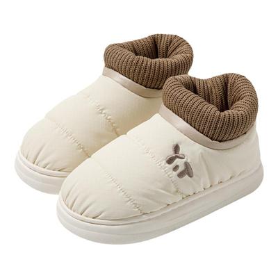 防水棉拖鞋女士冬季保暖包跟新款