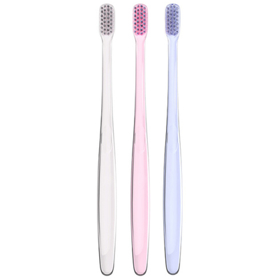 极简生活小头透明家庭组合装牙刷