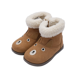 TOPSTAR官方冬季儿童软底雪地靴加绒鞋棉鞋加绒鞋女童鞋雪地靴