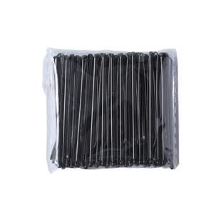 黑色一字夹发夹小黑夹子头饰发卡碎发边夹波浪刚夹女固定头发卡子