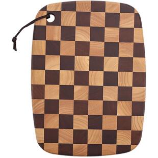 相思木棋盘格菜板网红防霉实木砧板厨房案板子切菜板婴儿辅食粘板