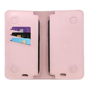 ins风双手机收纳包适用苹果iphone17/16/15/14/13Pro华为mate70真皮小米vivo荣耀保护套银行卡身份证礼物卡包