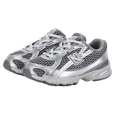 New Balance nb童鞋0-4岁小童男女春夏银灰网面防滑学步鞋IZ740MG