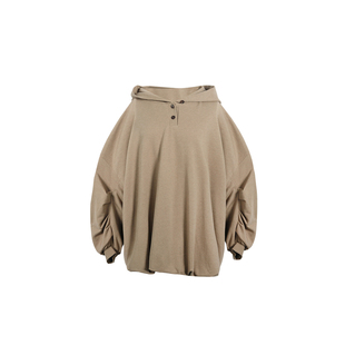 MOMENTPLAY 设计师品牌 25秋冬新品休闲纯色花苞卫衣裙SOLSOL