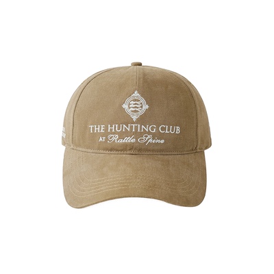 「狩猎俱乐部」日晒刺绣弯沿帽