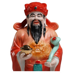微美福禄寿三星神像家居客厅装饰财神爷寿星福星佛像乔迁中式摆件