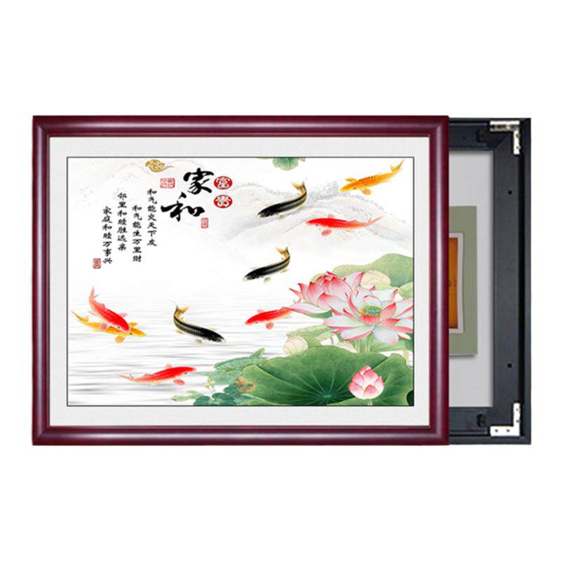 牡丹电表箱装饰画客厅玄关富贵