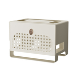 家用WiFi路由器收纳盒客厅电视机顶盒理线盒插排整理多功能置物架