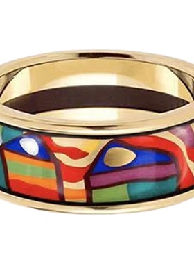 原版现货珐琅彩戒指女小众设计