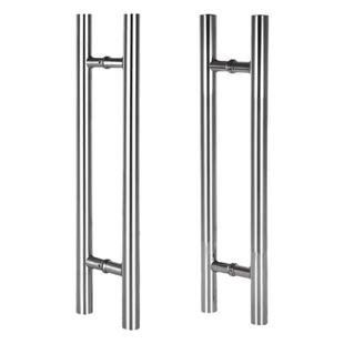 玻璃门拉手不锈钢玫瑰黑钛金色有无框对装推拉地弹木门KTV门把手