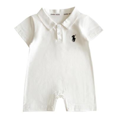 婴儿衣服夏季polo短袖包屁衣男宝宝夏装薄款超萌夏天婴幼儿连体衣