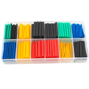 热缩管家用组合套装电工绝缘收缩套管电线保护数据线修复热熔盒装