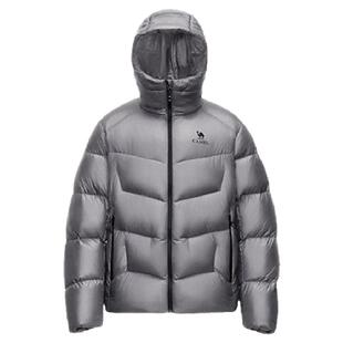 骆驼鹅绒羽绒服女冬季户外2026新款防风防水外套保暖防寒面包服男