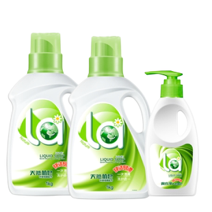 【天猫U先】la有氧洗威露士松木洗衣液1L+4效合1洗衣凝珠1粒