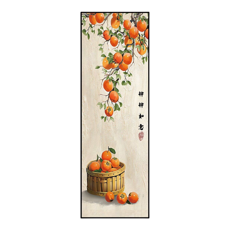 轻奢现代玄关自粘竖版装饰画