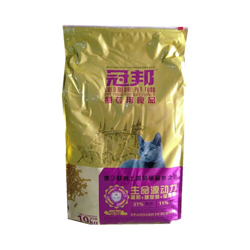 冠邦猫粮幼成猫深海鱼味10kg去毛球挑嘴英短折耳冠帮猫粮20斤