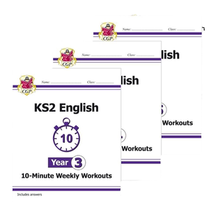 英国CGP原版 KS2 English Targeted Practice&Question Book 英国小学英语书写自然拼读语法阅读练习包多组合 10-11岁