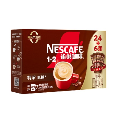 雀巢三合一特浓速溶咖啡办公