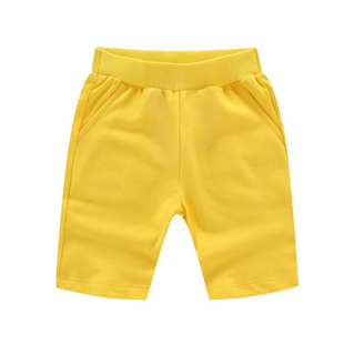 男童2女童3夏4儿童5分裤子6宝宝7岁8纯棉9橘红10蓝黄绿校服中短裤