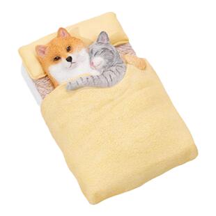 JXK 单身狗8.0 柴犬猫咪可爱创意周边模型汽车桌面摆件冰箱贴手办