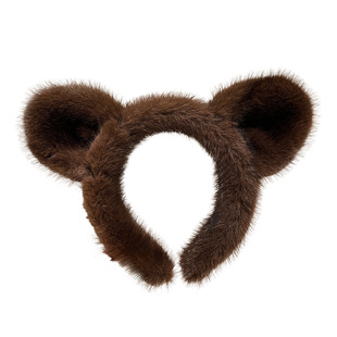 厚毛绒可爱发箍女2025新款居家洗脸发箍毛茸茸兔耳朵头箍发卡头饰